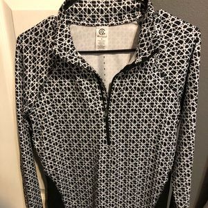 Half zip workout shirt